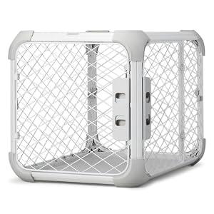 DIGGS Evolv Dog Crate - Slim, Durable Dog Kennel with Removable Ceiling Panel and Modular Design - Safe, Stylish, and Convenient (Ash, Small)