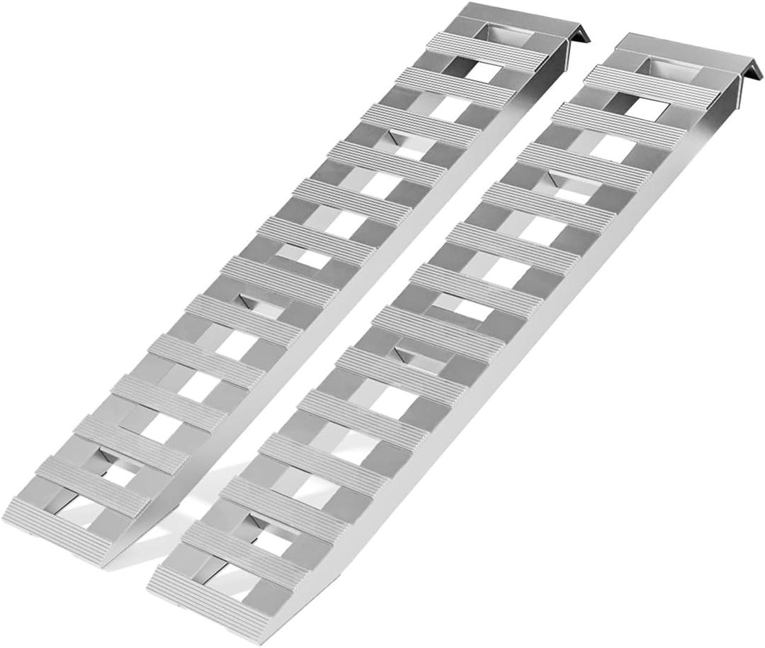 72x15 Inch 6000Lbs Aluminum Ramps Lawn Mower, Wheelchair Ramps Home Steps, Low Profile Car Ramps Oil Changes