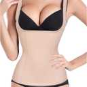 Gotoly Women's Waist Cincher Tummy Control Shapewear Compression Vest Invisible Body Shaper (XX-Large, Beige)