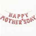 Mother Day Decorations - Happy Mothers Day Balloons Banner | Rose Gold Mother's Day Balloons for Mom Themed Party | Happy Mother's Day Party Supplies Decor Decorations