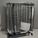 Extra Wide Baby Gate Tension Indoor Safety Gates Black Metal Large Pressure Mounted Pet Gate Walk Through Long Safety Dog Gate for The House Doorways Stairs(52.76"-57.48"/134-146CM, Black)