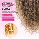REECHO Ponytail Extension, Curly Claw Clip Ponytail Hair Extension Synthetic Clip in Pony Tails Cheer Ponytail Hair Piece for Dance Sports Daily, Dark Ash Blonde with Golden Ends