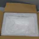 3Pcs White Buffet Risers 10" 12" 14" Acrylic Food Risers Display Stands Catering Supplies Buffet Display with Hollow Bottom