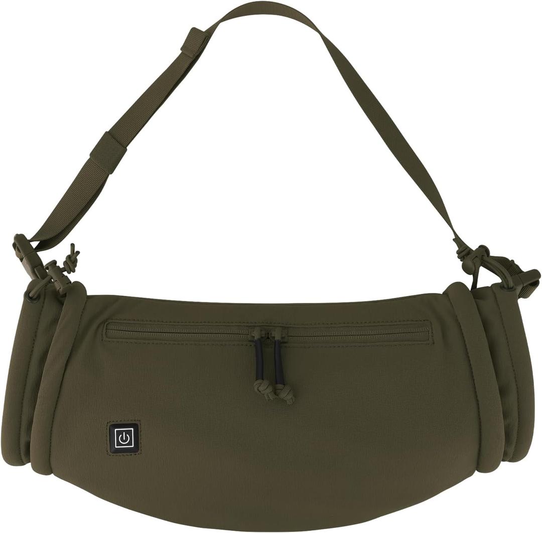 PETAC GEAR Tactical Hand Warmer,Portable Drop Hanger Waist Handwarmer Pouch for Hunting Golf Camping Fishing, Hiking, Football Winter Outdoor Field Survival. (Heated-RG)