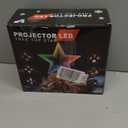 Christmas Tree Topper Lighted with 10M Colorful String Lights, Keten Silver Star Tree Toppers Decoration with 3D Rotating Pattern Projector, Tree Top for Indoor Outdoor Xmas Party (Christmas Silver)