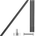 4pcs Heavy Duty Floating Shelf Brackets for 3/4" to 1.75" Boards, Invisible Blind Shelf Support Kit with CNC Drilling Jig, Double-Threaded Rods for DIY Custom Floating Shelves, 125lbs (8 inch-4pcs)