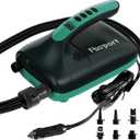 FBSPORT 20PSI High Pressure SUP Vehicle Electric Air Pump, Inflation Paddle Board Pump for Stand Up Paddle Boards, Inflation & Deflation Function Quick Air Inflator for Paddleboards (Dark Green)