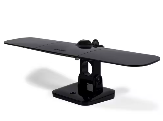 Philips Wing Mobile TV Antenna, Indoor Outdoor Attic Mount, Perfect for Tailgating and Camping, Long Range Antenna, Supports 4K 1080P VHF UHF, Compact Design, Smart TV Compatible, Black, SDV8412B/27 (Black)