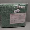 FinRec 5x7 Washable Area Rugs for Bedroom Living Room, Low Pile Thin Rug Solid Color, Non-Slip Carpet Indoor for Home Decor (Green)