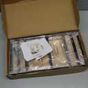 LEMIKKLE Bathroom Counter Organizer with Basket, Bathroom Organizers and Storage,Skincare Organizers for Vanity,Storage Organizers for Bathroom, Kitchen, Dresser (Light Brown)