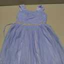 Speechless Girls Sleeveless Scoop Neck Tulle Midi Dress with Embellished Waist (7, Periwinkle)