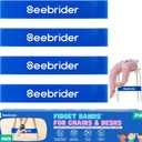 2 x Fidget Bands for Classroom Chairs, 4 PCS Chair Bands for Kids with Fidgety Feet Stretch Foot Band Sensory Needs ADHD Chairs Desks Bands (Blue)