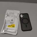 SUPFINE Magnetic for iPhone 17 Case (Compatible with MagSafe)(Military Grade Drop Protection) Translucent Matte Shockproof with Anti-Fingerprint Phone Cover,Black