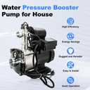 0.47HP, 42PSI, 20.25GPM, Water Pressure Booster Pump for House, 115V, 1" NPT, Constant Pressure and Low Noise for Home Water Pressure, Booster, Irrigation (350W)