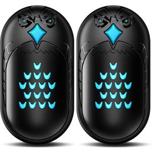 Hand Warmers Rechargeable, 2 Pack 6000mAh Electric Portable Heater, 20 Hrs Long Heating Hot Pockets Hand Warmer, Hunting Gear, Gifts for Women, Men, Raynauds, Camping, Golf, Outdoors (Black Pro)