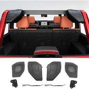 Mabett Rear Speaker Pods Compatible with Ford Bronco 4-Door 2025 2024 2023 2022 2021, Upgrade 6.5" Pods for Bronco Accessories, Interior Accessories Black (NOT for Sport and Raptor)
