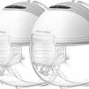 MomMed Wearable Breast Pump (Model S21) – Double Electric HandsFree Breast Pump, LeakProof Design, 3 Modes (Stimulation, Expression, Auto) & 12 Vacuum Levels, Portable and Quiet, Gray, 2Pack