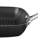 Scanpan Pro IQ 10.5” Square Grill Pan - Easy-to-Use Nonstick Cookware - Dishwasher, Metal Utensil & Oven Safe - Made by Hand in Denmark