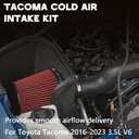 Cold Air Intake Kit Compatible With Toyota Tacoma 2016-2023 3.5 L V6 63-9039 639039