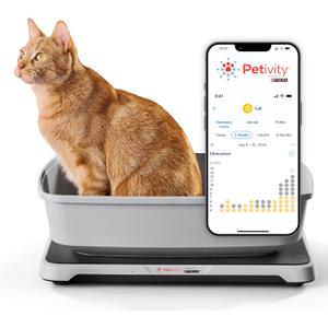 Purina Petivity Smart Litter Box Monitor Cat Weight Scale & Health Tracker - Monitor Litter Habits, Track Weight Accurately, AI Alerts & Monthly Reports, Phone App, Works for Multiple Cats