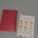 YiKaLus Thank You Card, Blank Inside, 8 x 5.3 Inches, 300gsm Linen Cardstock, Includes Envelope