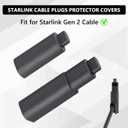 2 x Starlink Cable End Caps, 2 PCS Starlink Cable Protection Caps Compatible with Starlink Gen 2 Cable End Cap Starlink Accessories-Gray