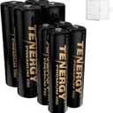 Tenergy Premium PRO Rechargeable AA and AAA Batteries, High Capacity NiMH 2800mAh AA 1100mAh NiMH AAA Batteries, 8 Pack 4AA and 4AAA Rechargeable Batteries