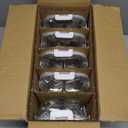 KOMUEE Glass Meal Prep Containers 3 Compartments, 5 Pack 36 oz, Glass Food Storage Containers with Lids, Airtight Lunch Bento Box, Portion Control, Freezer and Microwave Safe, White