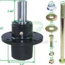 461663 Spindle Assembly Scag with 43592 Cutter Blade Spacer Replace 46631 46400 46020 43294 41001 41007 for Scag MAG III SCR42-25CH STZ52-20KH STHM-23CV SCZII-72V Scag 61 40 42 48 52 72 Decks