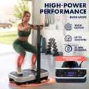 SQUATZ Vibration Plate Exercise Machine with Handlebar, Vibration Plate with Handles, 1-99 Speed Levels, 10 Preset Programs, Low-Impact Home Fitness Platform with Remote, Portable Design