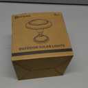 Solar Table Lights Outdoor, 2 Pack Classic Martini-Shaped Lanterns with Base & Ground Stakes, Waterproof LED Solar Powered Decorative Lights for Patio Table Garden Path (Warm White)