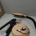 Brightech Litespan - LED Floor Reading Lamp, Modern Wooden Style, Adjustable Gooseneck, 850-950 Lumens, 12W