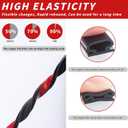 50 Feet D-Shape Rubber Weather Stripping Door Seal Strip, Fingwerk Self-Adhesive Backing Door Weatherstripping for Door Frame Insulation Large Gap, Easy Cut to Size with Tailor Scissors(Black)