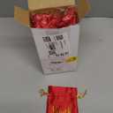 Roowest 100 Pcs Thank You Satin Gift Bags Drawstring Jewelry Candy Pouches for Wedding Bridal Shower Baby Shower Favor Drawstring Bag for Birthday Holiday Party(4 x 6 Inch,Red)