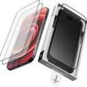 2 x 2 Pack Screen Protector for iPhone 17 Pro 6.3" 5X Stronger Tempered Glass 9H+ Hardness 12FT Military Grade Shatterproof HD Clear, Scratch Resistant Bubble-Free Installation Frame Case Friendly