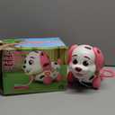 3-in-1 Musical Puppy Toys for 1 Year Old Girl Gift, Educational Baby Toy 6-12-18 Month, 1st Birthday Gift for 1 Year Old Girl Boy, First Bilingual Present for 7 8 9 10 Month Infant (Pink)