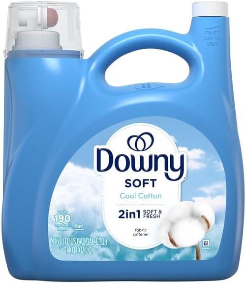 Downy, 7 In 1 Liquid Cool Cotton 190 Load, 140 Ounce