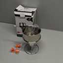 WIHBOIR Stainless Steel Pancake Batter Dispenser with Squeeze Handle and Multi-Nozzle, for Pancakes, Cupcakes, and Baked Goods. 20 oz