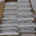 LETMY 12 Pack Solar Post Cap Lights Outdoor, 40 Brighter LEDs 4x4 Fence Post Solar Lights Outdoor with 3 Modes, Waterproof Deck Fence Cap Light Solar Powered for 3.5x3.5 4x4 Vinyl Wooden Posts (White)