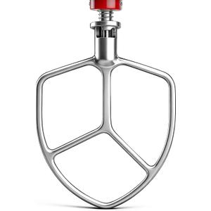 Stainless Steel Flat Beater Compatible for KitchenAid 5plus - 6 Qt Bowl-Lift Stand Mixers, KitchenAid Paddle Attachment, Food Grade Uncoated & Dishwasher Safe