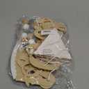 Half Way to One Birthday Banner Pre-Strung Pennant Felt Fabric Banner Flags and Pom Pom Garland, Party Hat for Half Birthday Decorations, Reusable Half Way to One Bunting Sign for Girl Boy 6 Months