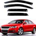 KPY Rain Guards Fit for 2006-2010 Volkswagen Passat, Out-Channel Window Visors Vent Wind Deflectors 4PC, Car Accessories for 06-10 VW Passat