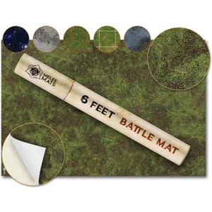 Battle Game Mat for DND - [48" x 72"] Wargaming Tabletop Map - Gaming Board for Warhammer 40k, Dungeons and Dragons, Wargame RPG - Vinyl Gaming Jungle Terrain (Dark Moss)