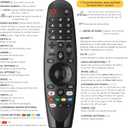 Voice-Magic-for-LG-TV-Remote-Control-Replacement Compatible with LG Smart OLED Thinq Webos TVs for AKB75855501 AN-MR24gn MR23gn MR22gn MR21ga MR20ga