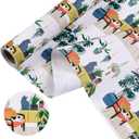 5 x WRAPAHOLIC Kraft New Home Wrapping Paper Roll - Mini Roll - 17 Inch x 33 Feet - Happy New Home Design, Perfect for Birthday, Party, Holiday