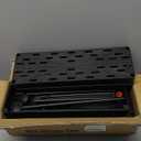 SPACELEAD Slim Storage Cart 4 Tier, Bathroom Organizer Rolling Utility, Mobile Shelving Unit Slide Out for Office, Kitchen, Laundry Room & Narrow Places, Black