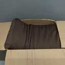 HOMBYS Lumbar Support Pillow for Recliner Chair, Memory Foam Back Support Cushion for Elderly,Extra Large Lumbar Support Pillow,Thick Backrest for Home Reading (Dark Coffee, 20x13.5"x5")