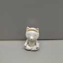 Top Brass Yoga Cat Eyeglasses & Pen Holder  Whimsical Reading Glasses Sunglasses Stand  Funny Desk Nightstand Glasses Keeper Rack Display  Meditating Zen Lotus Pose Figurine