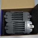 Clipper Guards for Wahl 10 12 14 16 18 20 Hair Clipper Guards 6pcs Extra Long Clipper Guard Attachments 2.5 Inch Clipper Guides Multiple Sizes Universal 2.5", 2.25", 2", 1.75", 1.5", 1.25" (Gray)