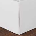 Nautica - Twin Size Bed Skirt, 100% Soft Cotton Twill with a 15" Drop, Split Corners & Reinforced Top Panel, Machine Washable Bedding (Solid White)